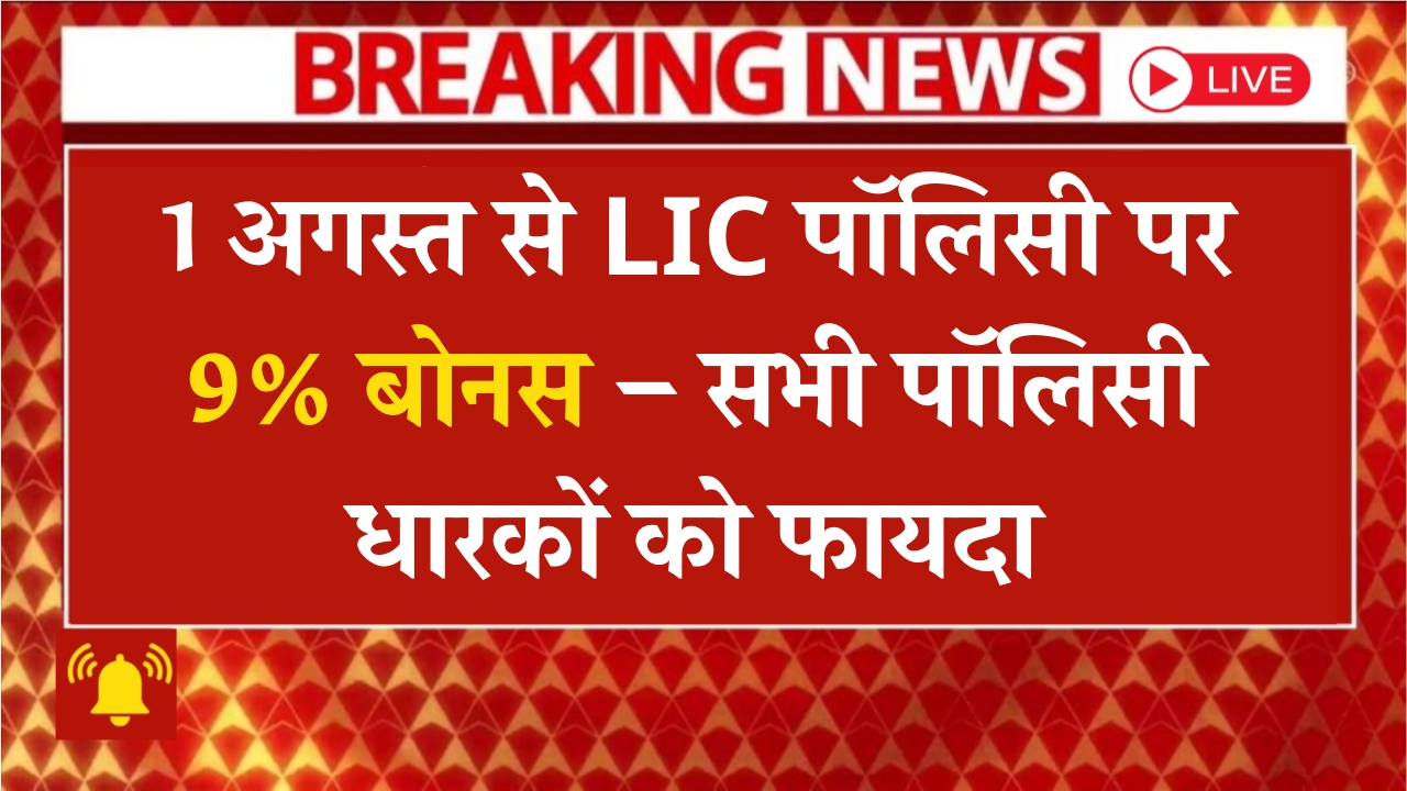 LIC Policy Bonus New Update 2025