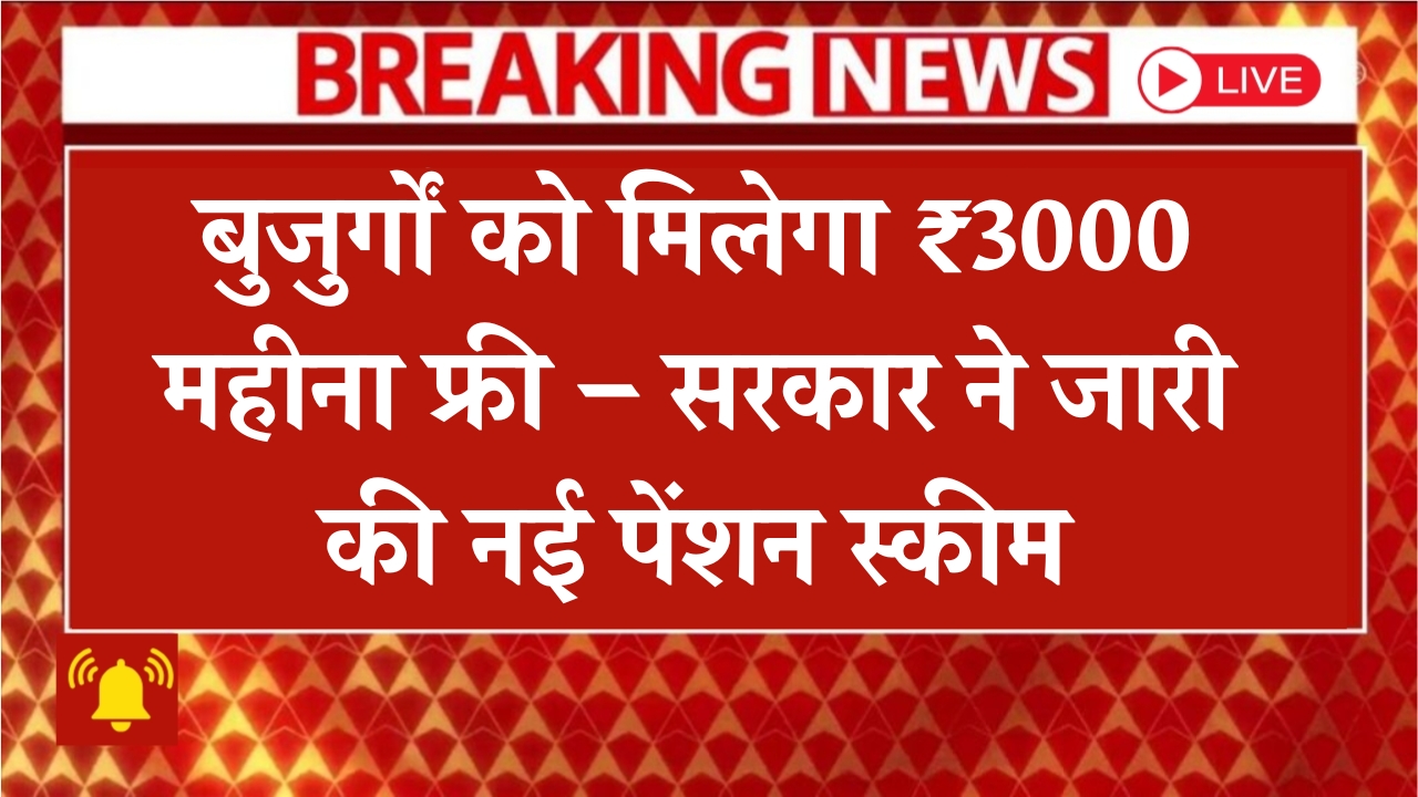New Pension Scheme For Seniors